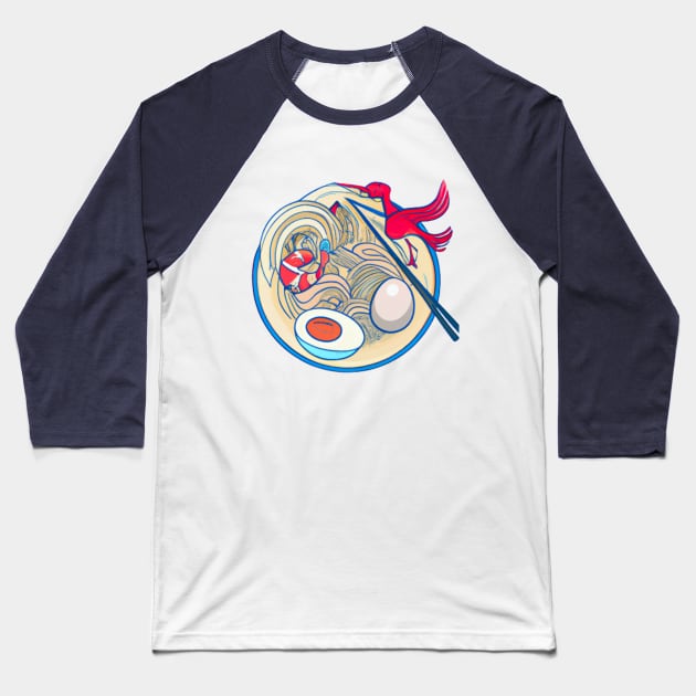 A bowl of Picasso Ramen Baseball T-Shirt by PortDeco2022